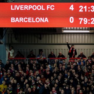 Στιγμιότυπα από την μεγάλη ανατροπή της Λίβερπουλ εις βάρος της Μπαρτσελόνα