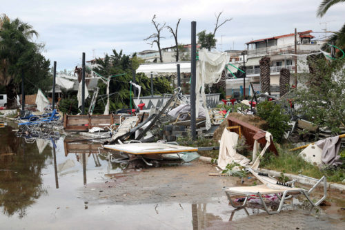 Ολοκληρώθηκε η πρώτη φάση καταγραφής των ζημιών που προκάλεσε η φονική καταιγίδα στη Χαλκιδική