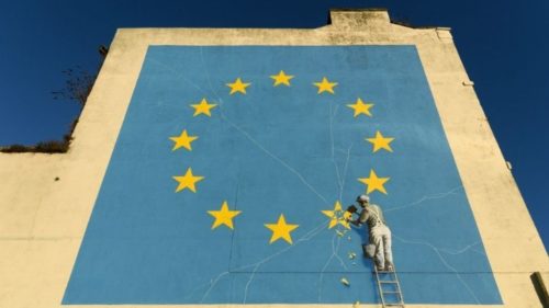 Κάλυψαν με μπογιά το έργο «Brexit» του Banksy