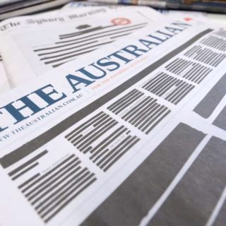 Αυστραλία: Με λογοκριμένη την πρώτη τους σελίδα κυκλοφόρησαν σήμερα οι εφημερίδες
