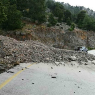 Χανιά: Κατολισθήσεις σε σημεία του επαρχιακού οδικού δικτύου