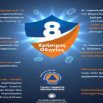 Κορονοϊός: Οι 8 συμβουλές της Πολιτικής Προστασίας