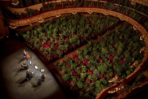 Μια μοναδική εικόνα από την όπερα της Βαρκελώνης που άνοιξε ξανά
