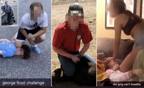 #GeorgeFloydChallenge: Κι όμως κάποιοι θεώρησαν έξυπνο να χλευάσουν την άγρια δολοφονία του 46 και μάλιστα ανέβασαν το κατόρθωμά τους στα social media