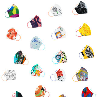 46 καταξιωμένοι και ανερχόμενοι καλλιτέχνες χάρισαν τα σχέδια τους για να δημιουργηθούν μάσκες