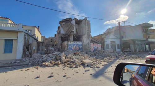 Σάμος: Εικόνες από τις ζημιές που προκάλεσε ο ισχυρός σεισμός