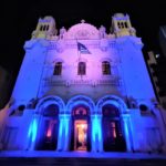 Αίγυπτος: Στα χρώματα της γαλανόλευκης ο ναός του Ευαγγελισμού Αλεξανδρείας