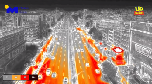 Βίντεο: Πτήση drone με θερμική κάμερα πάνω από την Αθήνα κατέγραψε θερμοκρασίες επιφάνειας έως 72 βαθμούς