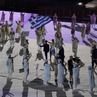 Ολυμπιακοί Αγώνες: Η είσοδος της ελληνικής αποστολής στο στάδιο