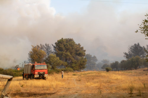 Πυρκαγιά σε αγροτοδασική έκταση στο Μάζι Βοιωτίας