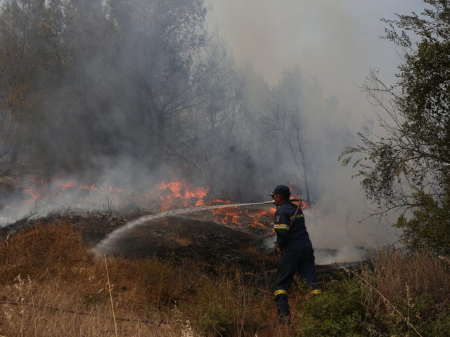 Ρόδος: Αναζωπύρωση στην περιοχή Καλαμώνας