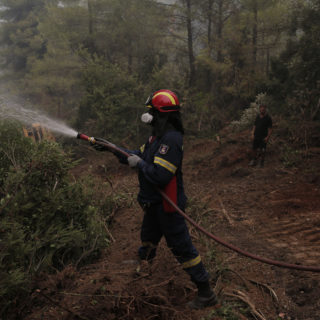 Φωτιά Εύβοια: Ολονύχτια μάχη με τις αναζωπυρώσεις – Σε ύφεση τα μέτωπα