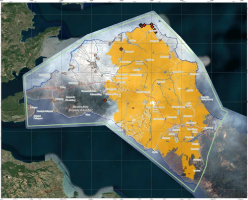 Φωτιά στην Εύβοια: Η καταστροφή στο νησί από τη δορυφορική εικόνα του Copernicus
