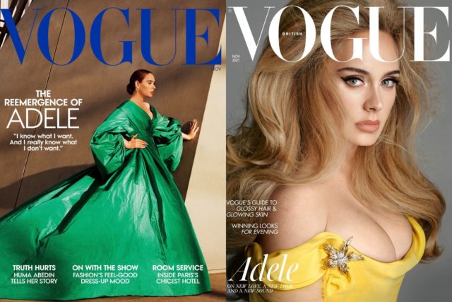 Η Adele γράφει ιστορία: Είναι ταυτόχρονα εξώφυλλο στην αμερικανική και βρετανική Vogue [ΕΙΚΟΝΕΣ]