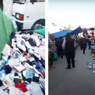 Αυτοκίνητο σε τρελή πορεία σε λαϊκή, χτύπησε πάγκους, από θαύμα δεν υπήρξαν θύματα