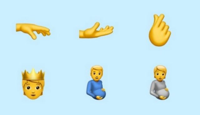 Ένας έγκυος άντρας ανάμεσα στα νέα emoji της Apple
