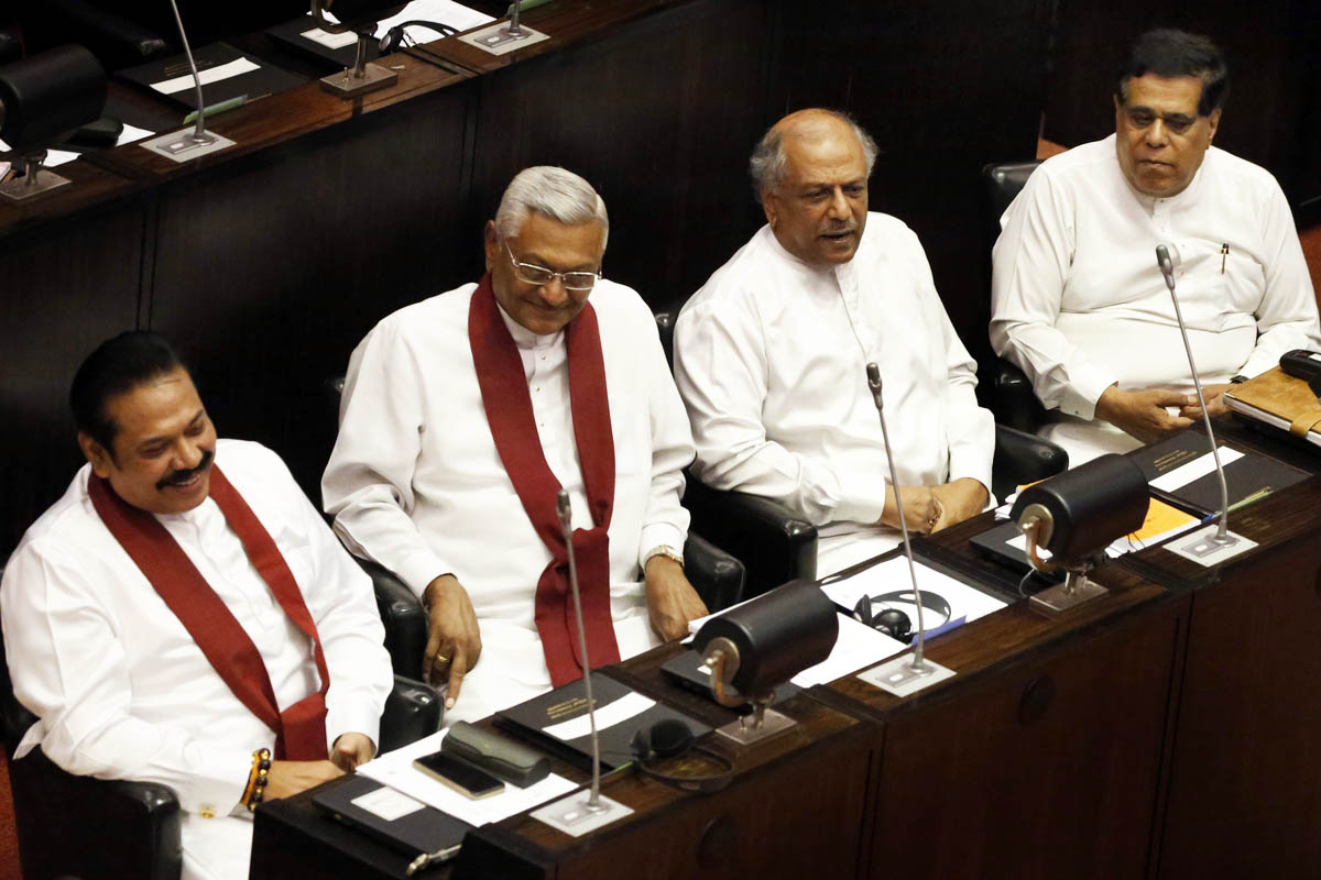 Σύνοδος του κοινοβουλίου στο Κολόμπο της Σρι Λάνκα, Δεκέμβριος 2018