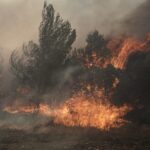 Θάσος: Εκτός ελέγχου η φωτιά στη Σκάλα Ποταμιάς