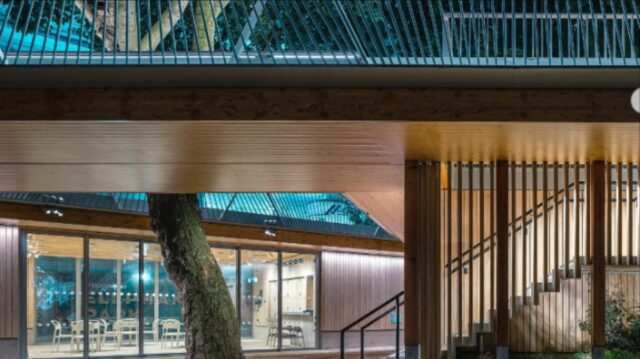 The Tree House: Ένα ξύλινο περίπτερο στο Λονδίνο, φτιαγμένο για την κοινότητα, γύρω από τον πλάτανο