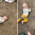 TikTok: Οργή για μητέρα που ταΐζει το μωρό της στο πάτωμα