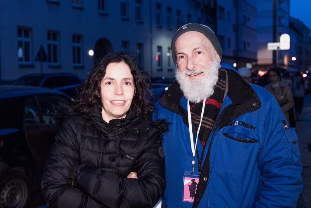 Γιάννα Σαρρή και Παναγιώτης Ευαγγελίδης στο περυσινό Ελληνικό Φεστιβάλ Κινηματογράφου του Βερολίνου.