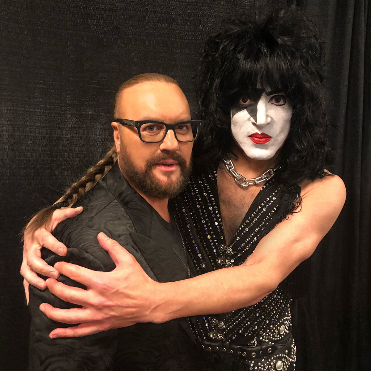 Desmond Child and Paul Stanley (Kiss) © Curtis Shaw Child