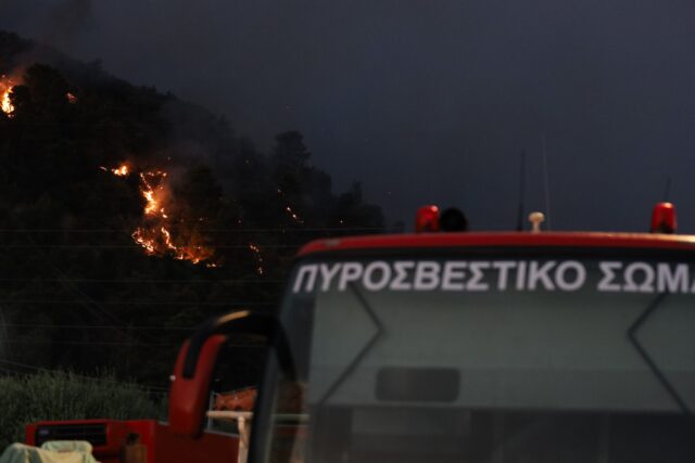 Χαλκιδική: Φωτιά κοντά την Κασσανδρεία – Απειλείται φωτοβολταϊκό πάρκο