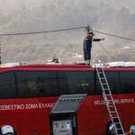 Πυρκαγιά σε αγροτοδασική έκταση στο Κοντοδεσπότι Ευβοίας