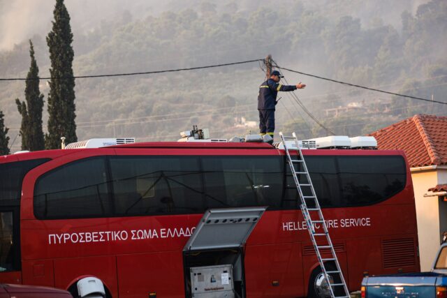 Πυρκαγιά σε αγροτοδασική έκταση στο Κοντοδεσπότι Ευβοίας