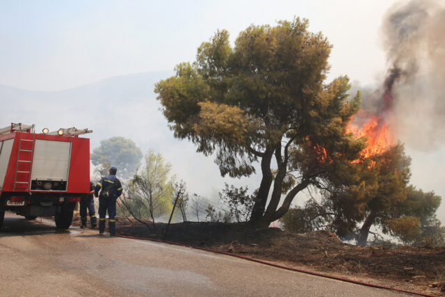 Καίγονται σπίτια στη Μάνδρα: Εντολή εκκένωσης για τέσσερις οικισμούς – Μεγάλες αναζωπυρώσεις ανάμεσα σε Μάνδρα και Μέγαρα