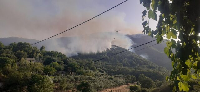 Φωτιά στην Κέρκυρα: Νέο μήνυμα εκκένωσης από το 112 για το χωριό Λούτσες