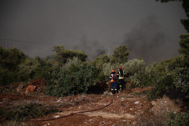 Πυρκαγιά στη Φυλή κοντά στη Μονή Κλειστών