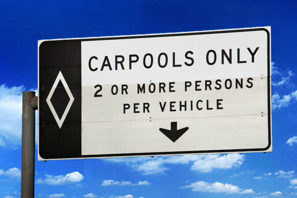 carpooling  - συνεπιβατισμός