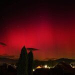 Το Βόρειο Σέλας ήταν ορατό σε πολλές περιοχές της βόρειας Ελλάδας, λόγω ισχυρής γεωμαγνητικής καταιγίδας