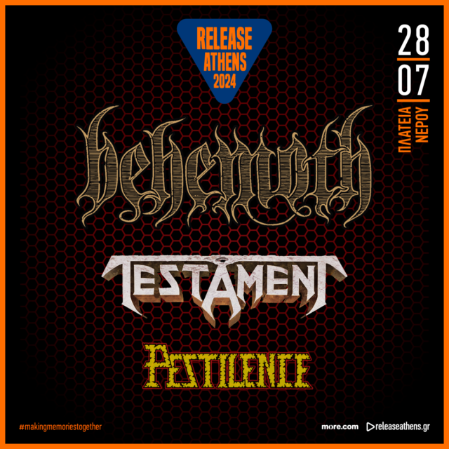 Release Athens 2024: Οι Behemoth συναντούν τους Testament στην Πλατεία Νερού