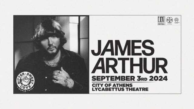 Ο James Arthur ζωντανά στις 3 Σεπτεμβρίου στο Δημοτικό Θέατρο Λυκαβηττού
