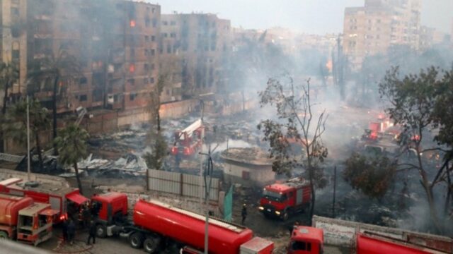 Πυρκαγιά κατέστρεψε το Στούντιο Αλ Αχράμ στην Αίγυπτο