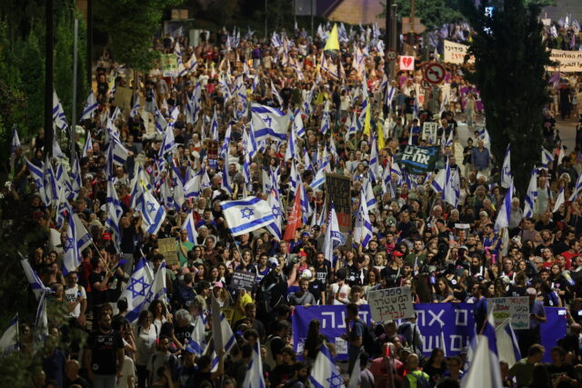 Ισραήλ: Μαζική κινητοποίηση εναντίον του Νετανιάχου στην Ιερουσαλήμ