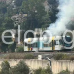 Φωτιά σε βαγόνι του προαστιακού στην Ακράτα
