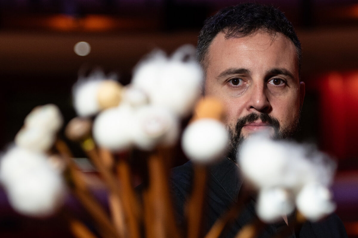 Ο σολίστ κρουστών Μαρίνος Τρανουδάκης