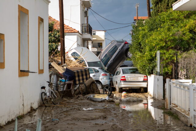 Εκτεταμένες καταστροφές στη Ρόδο από την κακοκαιρία Bora