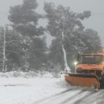 Λάρισα: Σε εξέλιξη χιονόπτωση στα ορεινά του νομού
