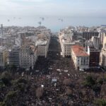 Τέμπη: Μεγαλειώδης συγκέντρωση και πορεία στη Θεσσαλονίκη