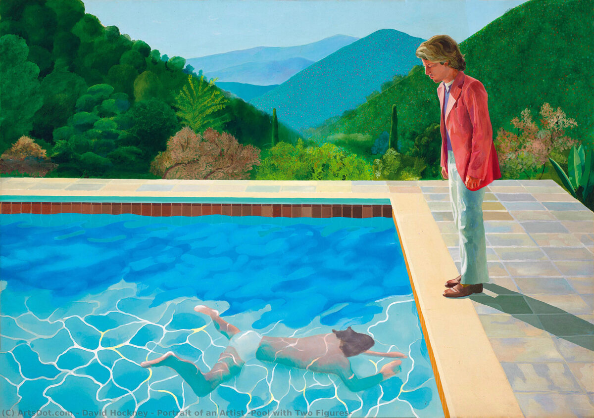 David Hockney, Portrait of an Artist (Pool with Two Figures)