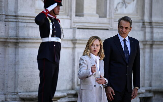 Ιταλία: Σε εξέλιξη η συνάντηση Μητσοτάκη – Μελόνι στη Ρώμη