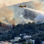 Μάχη με τις φλόγες στη Χίο