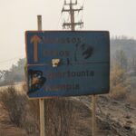 Φωτιά στη Χίο: Πάνω από 150 καμένοι στύλοι ηλεκτροδότησης