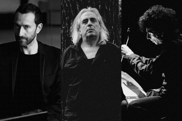 Στέφανος Θωμόπουλος, Γιάννης Αγγελάκας και Νίκος Γιούσεφ στο Θέατρο Δόρα Στρατού