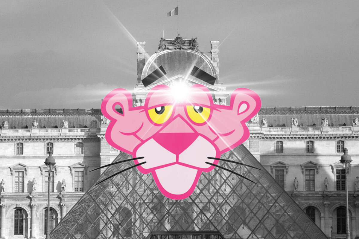 pink panthers louvre