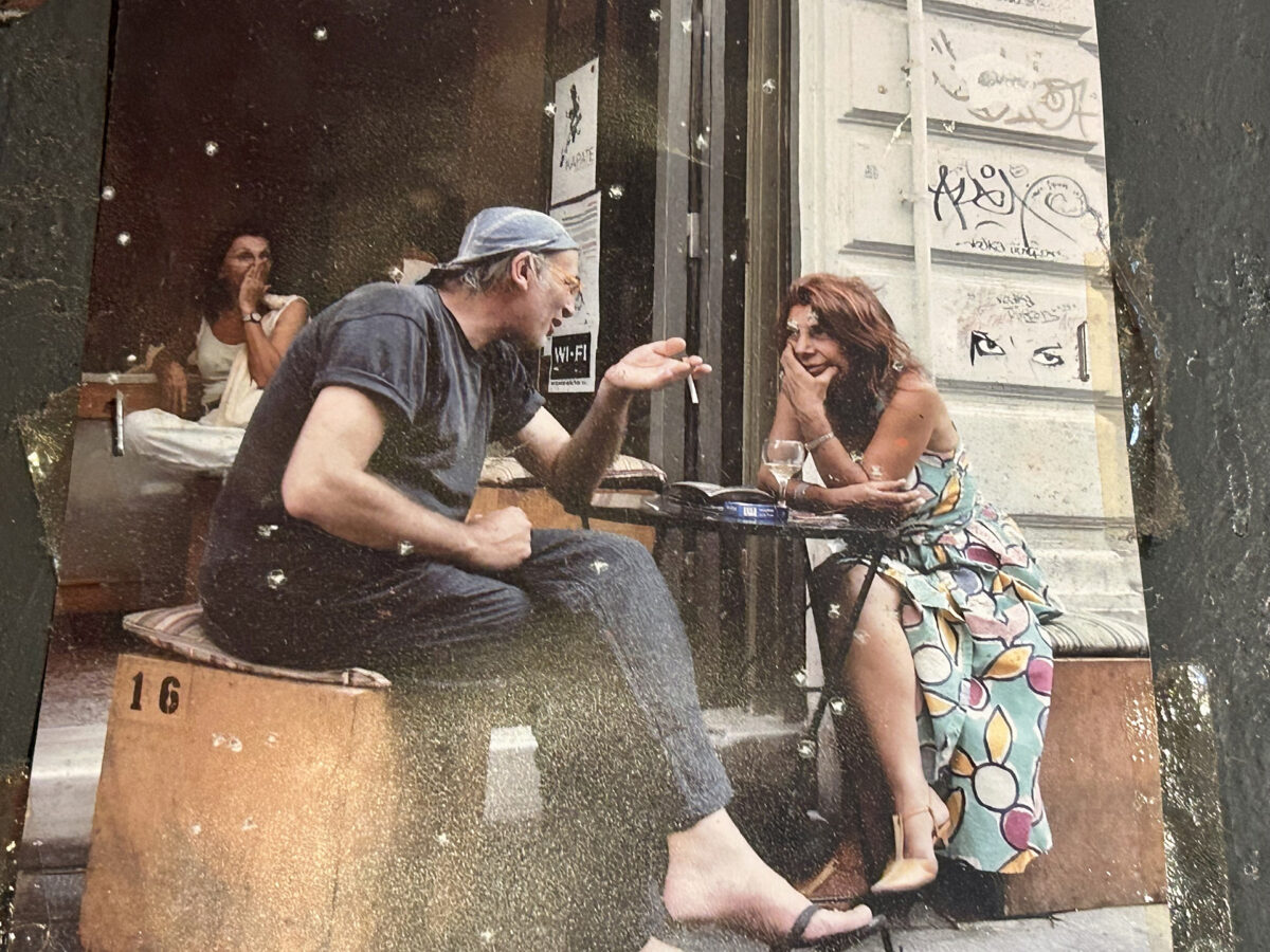 H Λία Σταμοπούλου με τον Νίκο Λούβρο